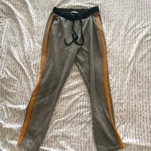 Printed Trousers with Yellow Detail